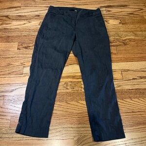 Eileen Fisher Women's Capri Pants Linen Blend Grey  Earthy Classiccore Size 4